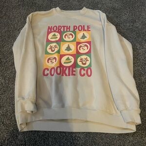 Pink Lily oversized “North Pole Cookie Co” crew neck- worn a handful of times